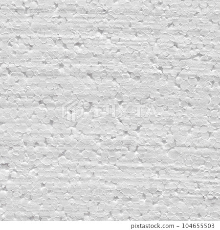 White styrofoam background texture closeup detail 104655503