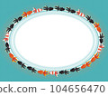 Lovely and gorgeous Ryukin design circle transparent frame Lovely and gorgeous Ryukin design circle transparent frame 104656470