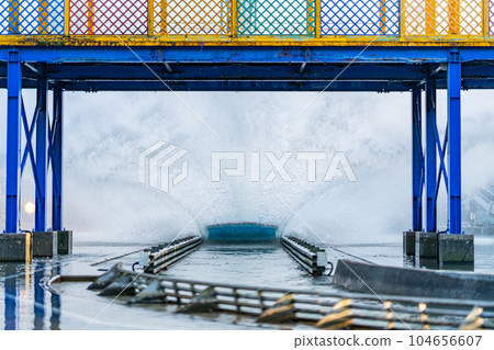 Yamanashi Prefecture Fuji-Q Highland Roller Coaster Amusement Park Morning Day Date Entertainment Sightseeing Memories 104656607