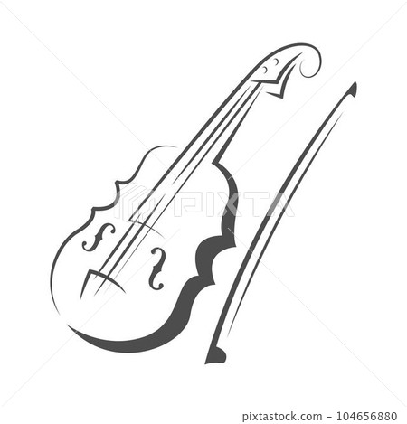 Violin logo icon design Violin logo icon design 104656880