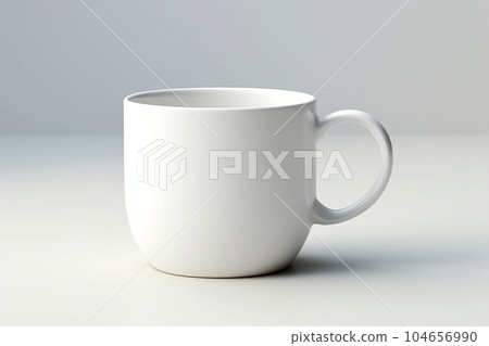 White mug with insulated handle 104656990