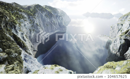 View of the sea and coastline 104657625