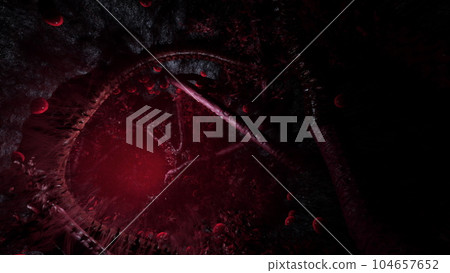 Voodoo Horror with red tentakles Voodoo Horror with red tentakles 104657652