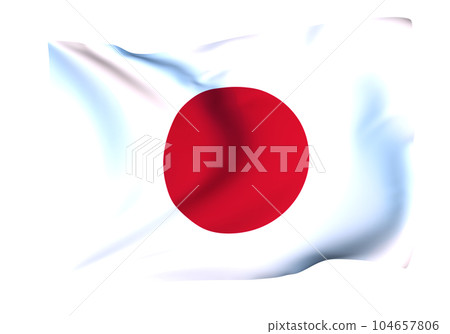 隨風飄揚的日本國旗 隨風飄揚的日本國旗 104657806