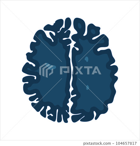 MRI brain scan image icon for medical diagnostics MRI brain scan image icon for medical diagnostics 104657817