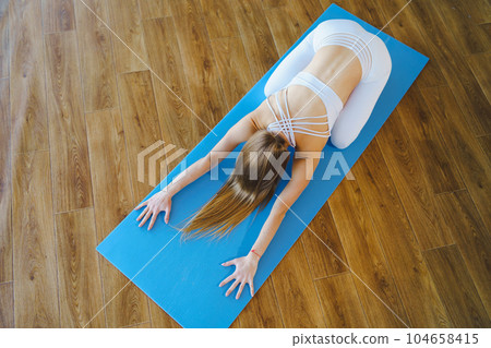 Sporty Woman's Morning Stretching Session 104658415