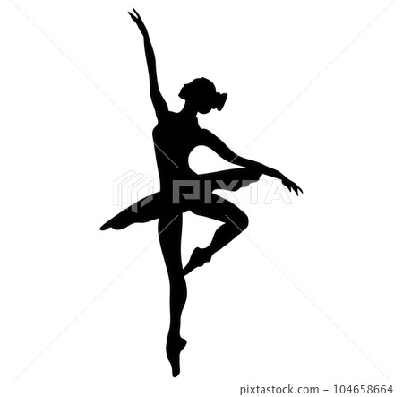 Watercolor dancing ballerina black lines. Isolated dancing ballerina.Hand drawn classic ballet performance, pose.Young pretty ballerina women illustration. Can be used for postcard and posters. Watercolor dancing ballerina black lines. Isolated dancing ballerina.Hand drawn classic ballet performance, pose.Young pretty ballerina women illustration. Can be used for postcard and posters. 104658664