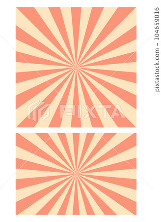 Retro rays banner vector illustration isolated on white Retro rays banner vector illustration isolated on white 104659016