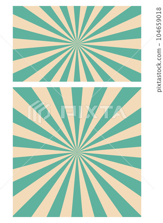 Retro rays banner vector illustration isolated on white Retro rays banner vector illustration isolated on white 104659018