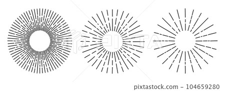 Hand drawn sun rays vector collection Hand drawn sun rays vector collection 104659280