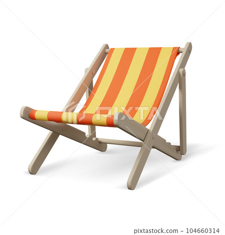 3D striped chair for relaxation. Furniture for pool. 3D striped chair for relaxation. Furniture for pool. 104660314
