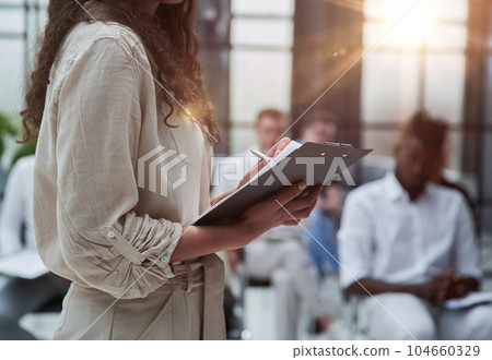 Business Team Training Listening Meeting Concept Business Team Training Listening Meeting Concept 104660329
