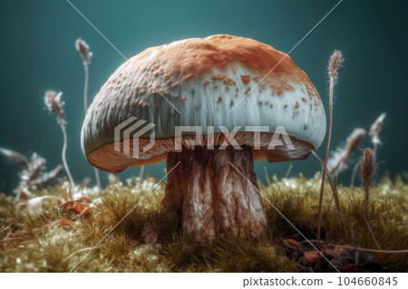Boletus edulis. Fungi porcino food. Generate AI 104660845