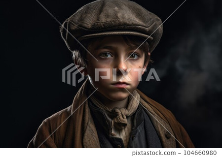 Portrait of Oliver Twist. Handsome person. Fictional person. Generate Ai Portrait of Oliver Twist. Handsome person. Fictional person. Generate Ai 104660980