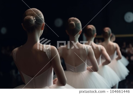 Theater ballerinas. Art show training. Fictional person. Generate Ai Theater ballerinas. Art show training. Fictional person. Generate Ai 104661446