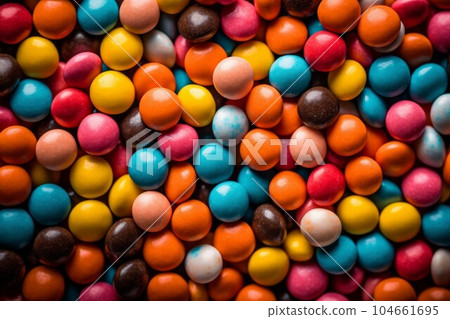 Holiday colorful candy. Sweet frame. Generate Ai Holiday colorful candy. Sweet frame. Generate Ai 104661695