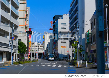 Scenery in front of Matsudo Station, Matsudo City, Chiba Prefecture July 2023 104661792