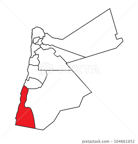 Jordan map icon Jordan map icon 104661852