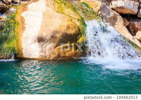 Small waterfall in Goynuk canyon in Antalya province, Turkey Small waterfall in Goynuk canyon in Antalya province, Turkey 104662013