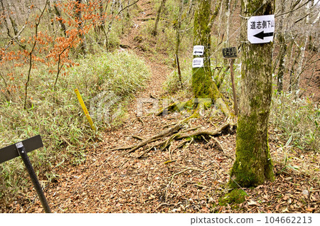 Yamabushi Pass, which connects the Tanzawa Mountains and the Doshi Mountains Yamabushi Pass, which connects the Tanzawa Mountains and the Doshi Mountains 104662213