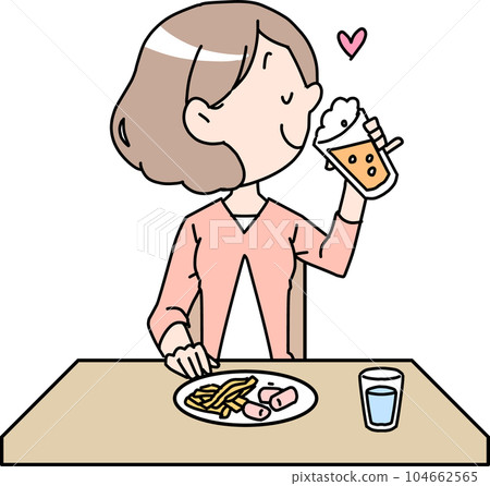 女人獨自喝酒 104662565