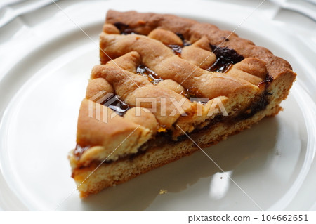 Crostata Traditional Italian confectionery Italian jam tart Crostata Traditional Italian confectionery Italian jam tart 104662651