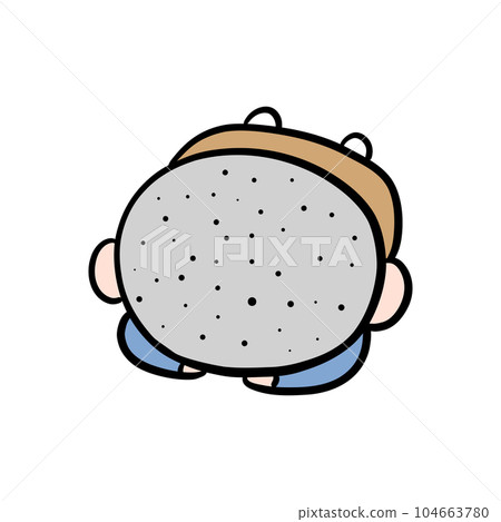 boy kneeling 104663780