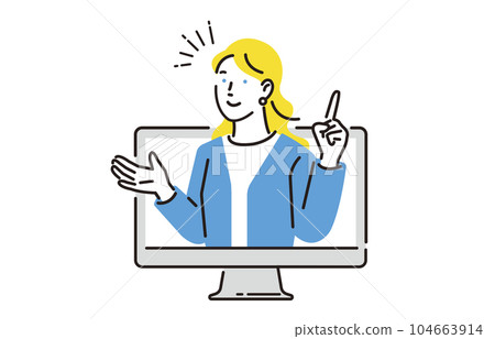 People Online English conversation and foreign female teachers 104663914