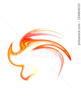 illustration of flying spark flame illustration of flying spark flame 104664010