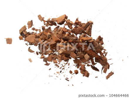 Coconut peel husk flying explosion, coconut chopped big L size abstract cloud fly. Coconut shell peel fertilizer splash throwing in Air. White background Isolated high speed shutter, freeze action Coconut peel husk flying explosion, coconut chopped big L size abstract cloud fly. Coconut shell peel fertilizer splash throwing in Air. White background Isolated high speed shutter, freeze action 104664466