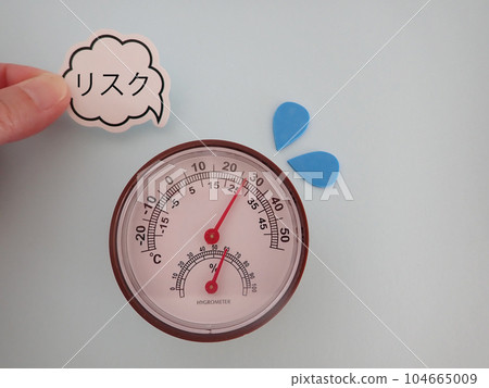 溫濕度計上的語音泡沫、風險特徵 溫濕度計上的語音泡沫、風險特徵 104665009