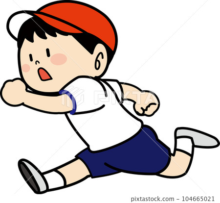 A boy running 104665021