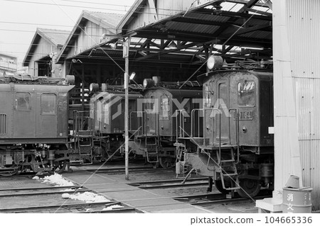 JNR Tachikawa engine depot ED16 locomotive railway JNR Tachikawa engine depot ED16 locomotive railway 104665336