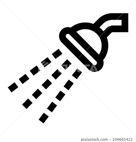 淋浴矢量圖標 淋浴矢量圖標 104665422