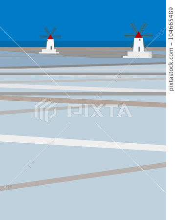 特拉帕尼 trapani Shiota 鹽水風車 mulini a vento 西西里島 意大利 特拉帕尼 trapani Shiota 鹽水風車 mulini a vento 西西里島 意大利 104665489