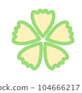 pink ribbon icon with cross symbol 104666217