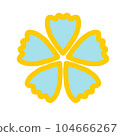 clover icon in flat style 104666267