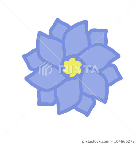 paper sticker on white background flower paper sticker on white background flower 104666272