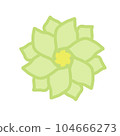 paper sticker on white background flower 104666273