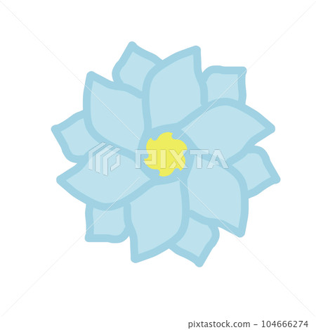 paper sticker on white background flower paper sticker on white background flower 104666274