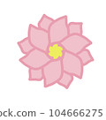 paper art of beautiful lotus flower 104666275
