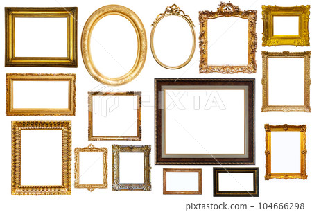 assortment of isolated frames assortment of isolated frames 104666298