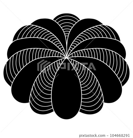 It's a family crest. It's called Kabutogai. 104668291