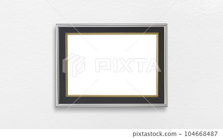 picture frame on with white walls picture frame on with white walls 104668487