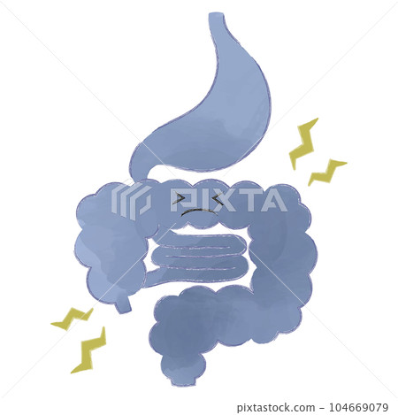 Cute deformed organ character illustration material disorder 104669079