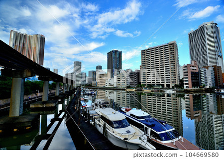 芝浦島的摩天大樓風景 芝浦島的摩天大樓風景 104669580