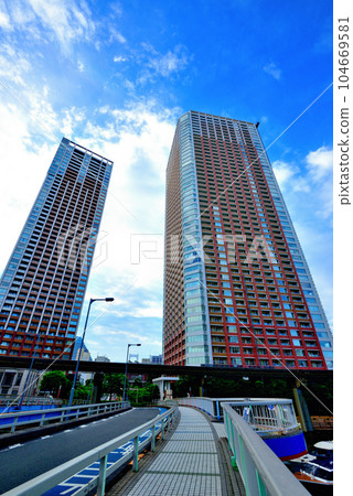 芝浦島的摩天大樓風景 104669581