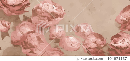 Floral background, seamless pattern, luxury wallpaper. Romantic delicate 104671187