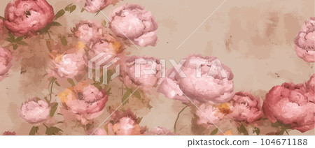 Floral background, seamless pattern, luxury wallpaper. Romantic delicate 104671188
