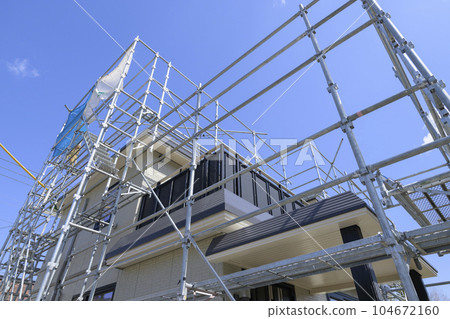 Appearance of a house under renovation Appearance of a house under renovation 104672160